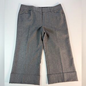 Elie Tahari Charcoal Gray Wool Gaucho Pants Size 8 EUC